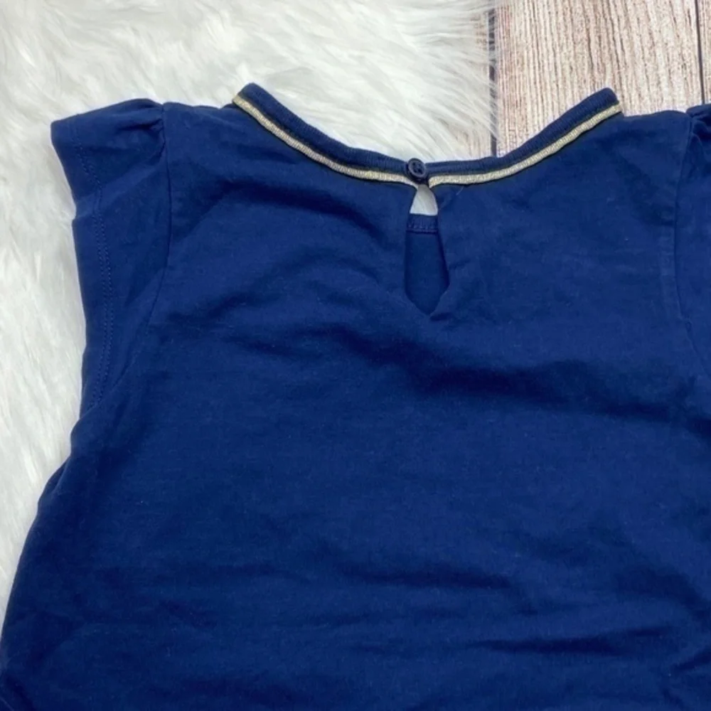 Carters Girls Cap Sleeve Top Size 5 Dark Blue